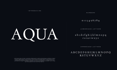 Obraz premium Abstract minimal modern alphabet fonts. Typography minimalist urban digital fashion future creative logo font. vector illustration