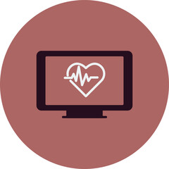 Heart monitoring Icon