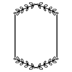 floral square frame