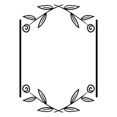 floral square frame