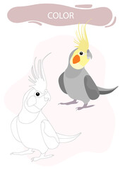 Coloring task elementary for children