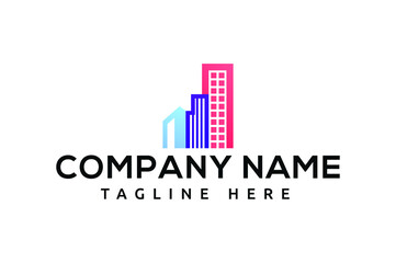 Real Estate Construction Logo design vector template.