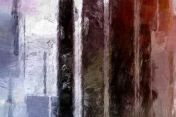 Rough brushstrokes on abstract background. Brush painting. Color strokes of paint. Unique wall art. Modern art on canvas. Colorful contemporary artwork.