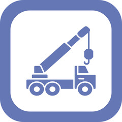 Fototapeta na wymiar Crane truck Icon