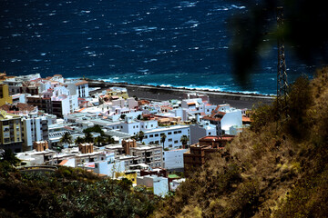 Small town at the ocean