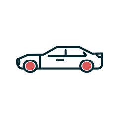 Fototapeta premium Sports car Icon