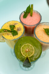 Organic fruit Smoothy made with fresh ingredients