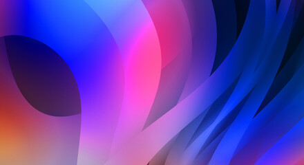 Obraz premium Abstract background with colorful gradient. Vibrant graphic wallpaper with stripes design. Fluid 2D illustration of modern movement.