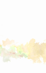 Watercolor painted background. Abstract Illustration wallpaper. Brush stroked painting. 2D Illustration.