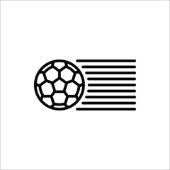 Football icon vector on white background