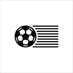 Football icon vector on white background