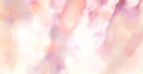 Modern brush strokes painting. Soft color painted illustration of soothing composition for poster, wall art, banner, card, book cover or packaging. Watercolor abstract painting with pastel colors.