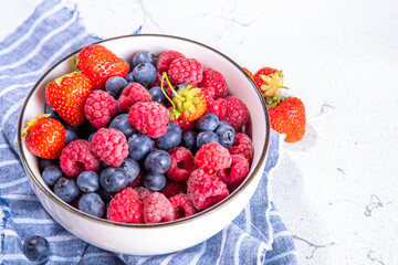 Fresh summer berry bowl