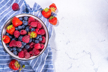 Fresh summer berry bowl