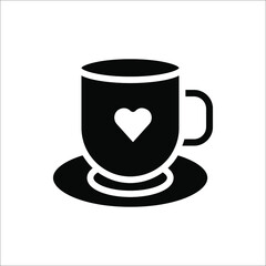 Cup icon, Coffee mug vector illustration on white background