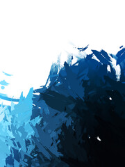 Brushed Painted Abstract Background. Wild chaotic brushstrokes. Strokes of paint. 2D Illustration. Brush stroked painting.