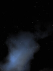 Star field in galaxy space with colorful nebula. Sci fi background of deep space. Ethereal wallpaper.