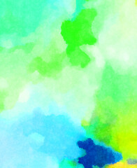 Obraz premium Watercolor painted background. Abstract Illustration wallpaper. Brush stroked painting. 2D Illustration.