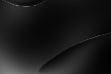 Luxury dark background for website, poster, brand identity, brochure, presentation template. Premium design with wavy shapes.  Abstract background with ripples. Decoration for banner or cover design.