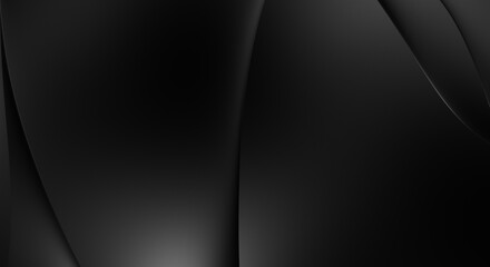 Luxury dark background for website, poster, brand identity, brochure, presentation template. Premium design with wavy shapes.  Abstract background with ripples. Decoration for banner or cover design.