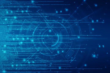 Fototapeta premium Internet binary data code computing or transmission process,Internet data transmission, Binary Code Background, Digital Abstract technology background