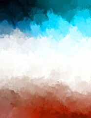 Brushed Painted Abstract Background. Brush stroked painting. Artistic vibrant and colorful wallpaper.