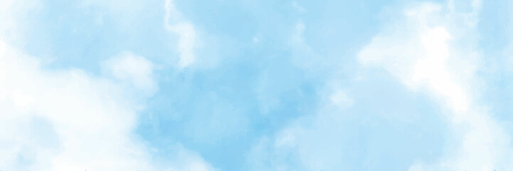 Panorama sky with cloud on a sunny day. Beautiful cirrus cloud.