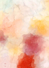 Watercolor painted background. Abstract Illustration wallpaper. Brush stroked painting. 2D Illustration.