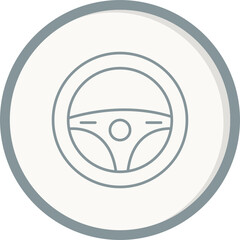 Obraz premium Steering Wheel Icon