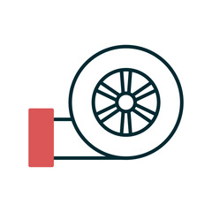 Obraz premium Turbo Icon