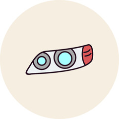 Obraz premium Headlight Icon