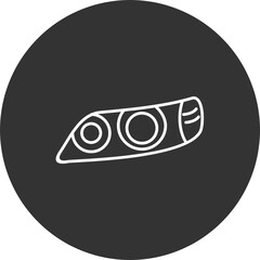 Obraz premium Headlight Icon