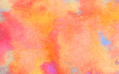 Modern brush strokes painting. Soft color painted illustration of soothing composition for poster, wall art, banner, card, book cover or packaging. Watercolor abstract painting with pastel colors.