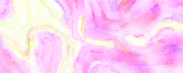Fototapeta premium Modern brush strokes painting. Soft color painted illustration of soothing composition for poster, wall art, banner, card, book cover or packaging. Watercolor abstract painting with pastel colors.