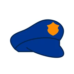 Tuinposter Police hat Icon © Muhammad