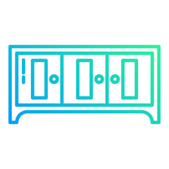 locker icon on transparent background