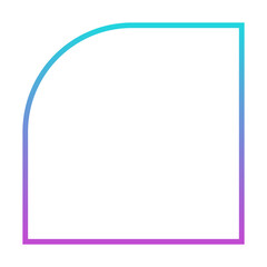 gradient geometric frame