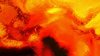 Modern art. Colorful contemporary artwork. Color strokes of paint. Brushstrokes on abstract background. Brush painting.