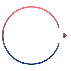 gradient round infographic frame