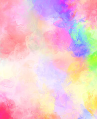 Creative abstract painting. Background with artistic brush strokes. Colorful and vibrant illustration. Painted art.