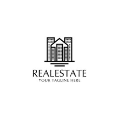 Realestate logo design icon template