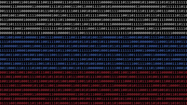 Binary code background - Russian flag