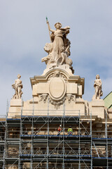 Maintenance works in a classic building in Paris