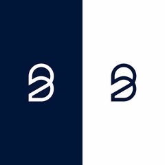 B logo design concept