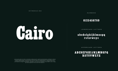 Obraz premium Abstract minimal modern alphabet fonts. Typography minimalist urban digital fashion future creative logo font. vector illustration 