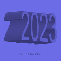 vector illustration happy new year 2023