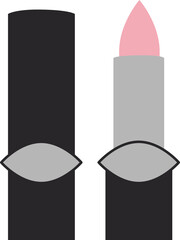 Beauty cosmetic make up vector shape