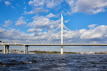 View of various cityscapes from the water