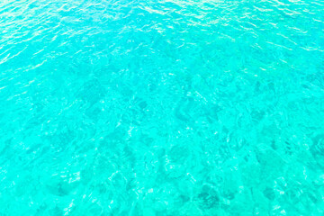 Background of crystal clear water in  Greece