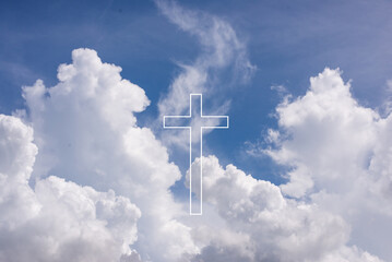 The Cross at the Sky background